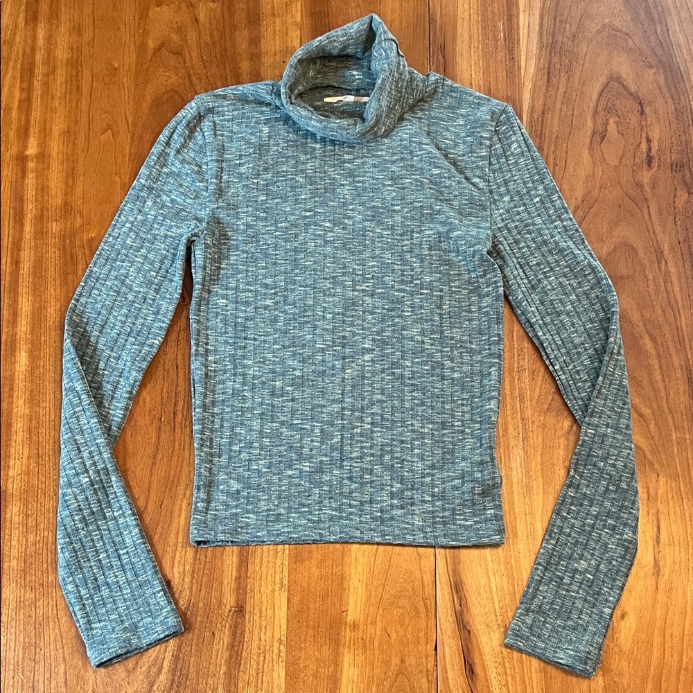 Madewell Teal Turtleneck